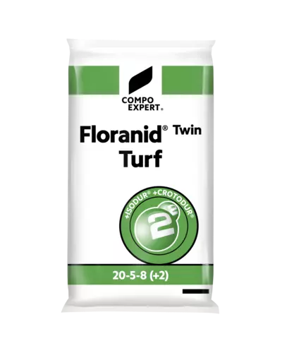 Engrais gazon 20-05-08 (+2MgO) sac 20kg Floranid Twin Turf Compo Expert