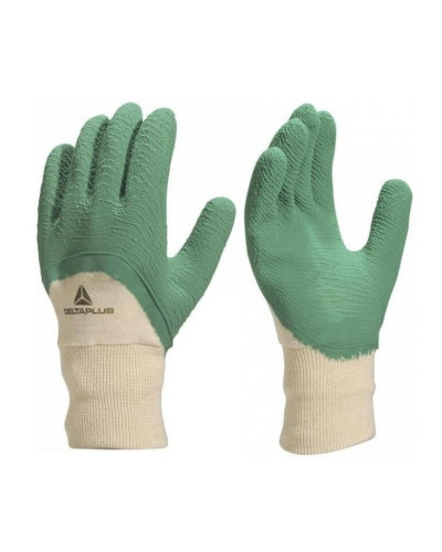 Gants en latex crêpés sur support coton interlock LA500 Taille 7 Delta plus