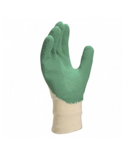 Gants en latex crêpés sur support coton interlock LA500 Taille 7 Delta plus