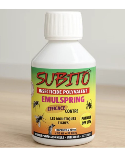 Subito - Emulspring insecticide polyvalent concentré intérieur extérieur - 250 ml
