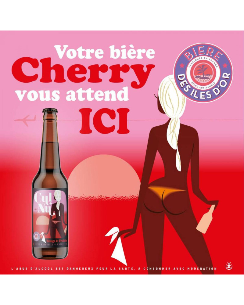 Bière des îles d'or Cul nu rouge 75 cl