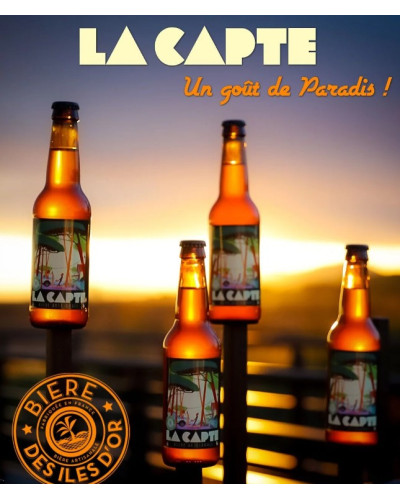 Bière des îles d'or  La Capte ambrée 75 cl