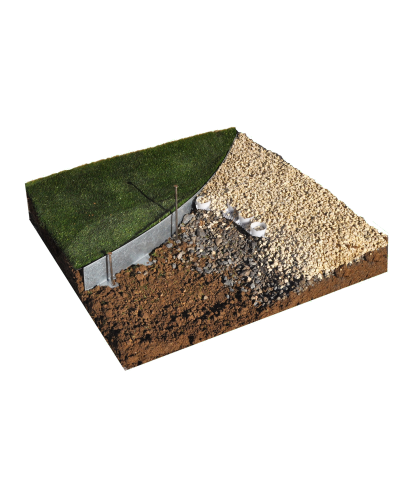 PLANTCOPROTEC BorderStyle Acier L 50mm rouille