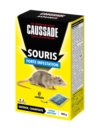 Caussade souricides foudroyant céréales 100g