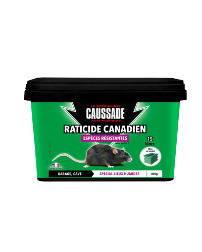 Caussade raticide bloc canadien * 15 300g