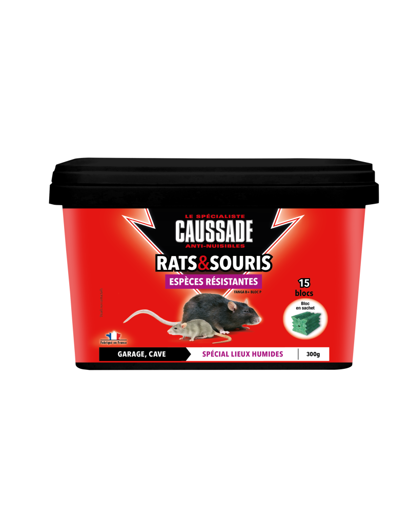 Caussade souricides raticides bloc 300gr