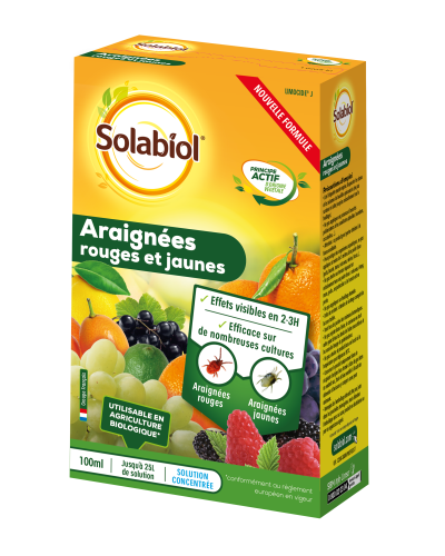 Araignées rouges & jaunes 100ml Huiles essentiels d'orange