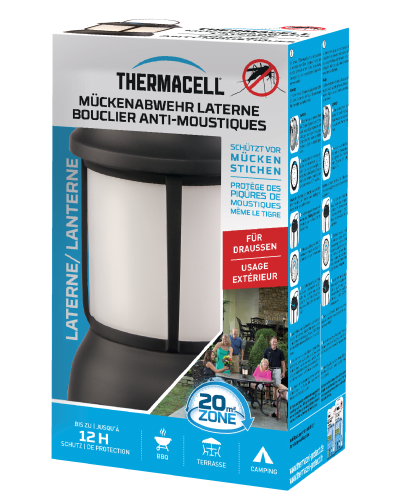 Bouclier anti-moustiques lanterne 20m² + recharge 12h