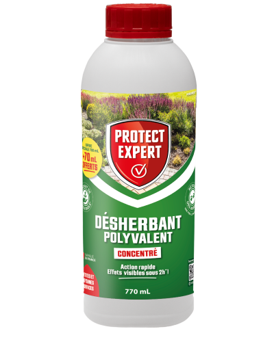 Protect expert désherbant polyvalent 700ml + 700ml offert