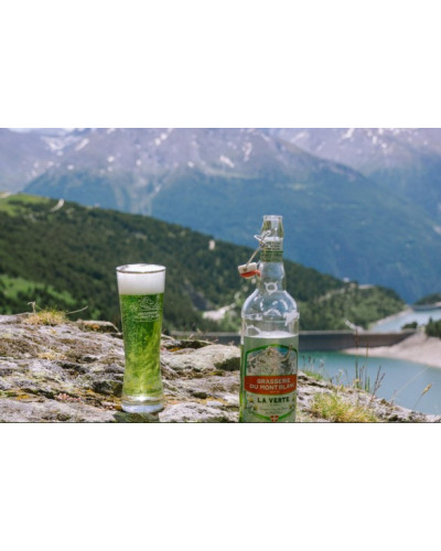 Bière Verte au Génépi sans gluten  - 33cl -  Brasserie du Mont Blanc