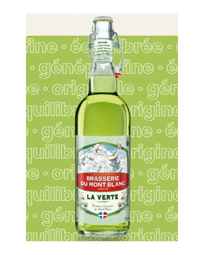 Bière Verte au Génépi sans gluten  - 33cl -  Brasserie du Mont Blanc