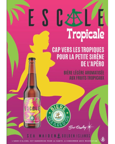 Bière des îles d'or tropicale blonde 75 cl