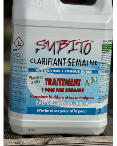 Subito clarifiant oxygène actif -  5 L