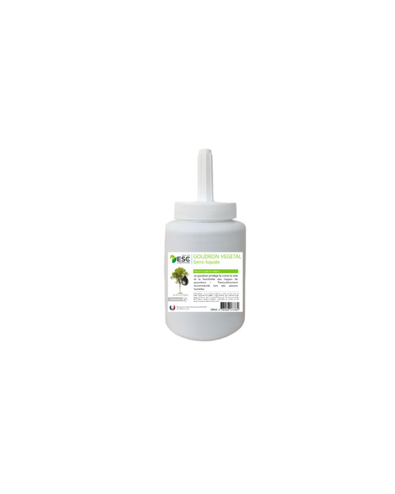GOUDRON VEGETAL ORIGINE FRANCE – Protection de la corne – Pinceau inclus