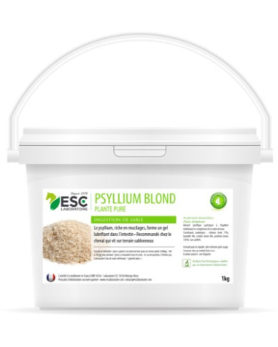 ESC Psyllium blond - Transit et ingestion de sable cheval - plante pure