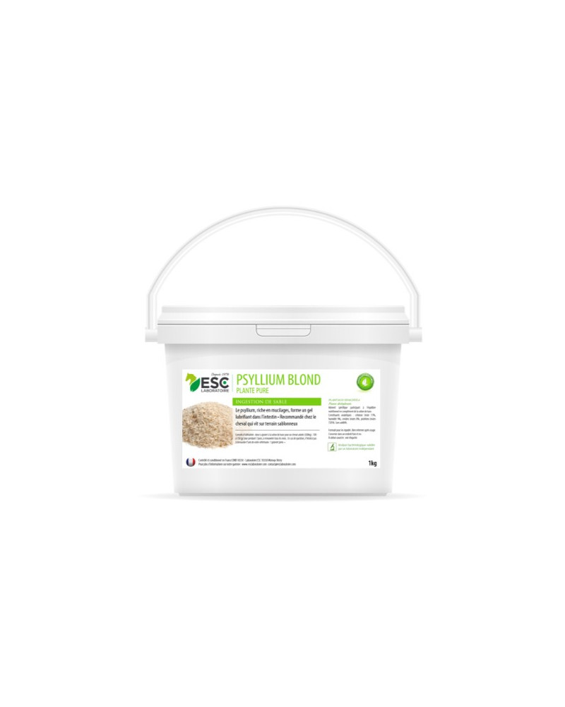 ESC Psyllium blond - Transit et ingestion de sable cheval - plante pure