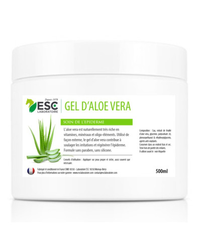 GEL D’ALOE VERA CHEVAL- A base de pulpe d’Aloé – Soin hydratant de l’épiderme du cheval