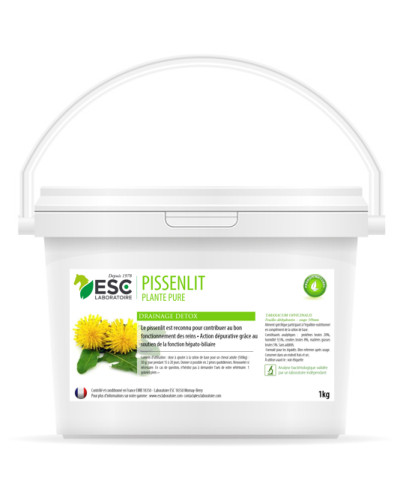 Pissenlit 1kg action dépurative et détox cheval ESC