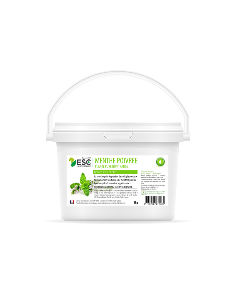 Menthe poivrée 1kg estomac sensible cheval ESC
