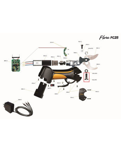 Axe de lame Flora PC25 F024-PP3