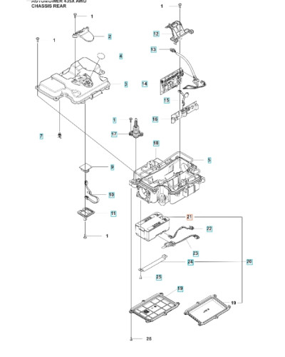 Batterie Automower 435/535AWD Husqvarna 536896001
