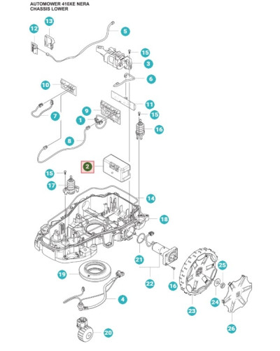 Batterie Automower 320 Nera, 430X Nera, 405XE, 410XE Nera Husqvarna 536898201