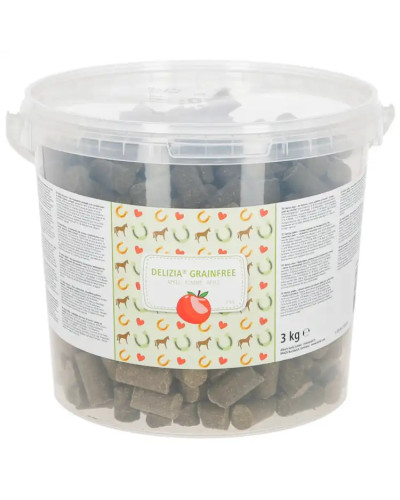 Friandises sans céréales pour cheval à la pomme Delizia 3kg KERBL