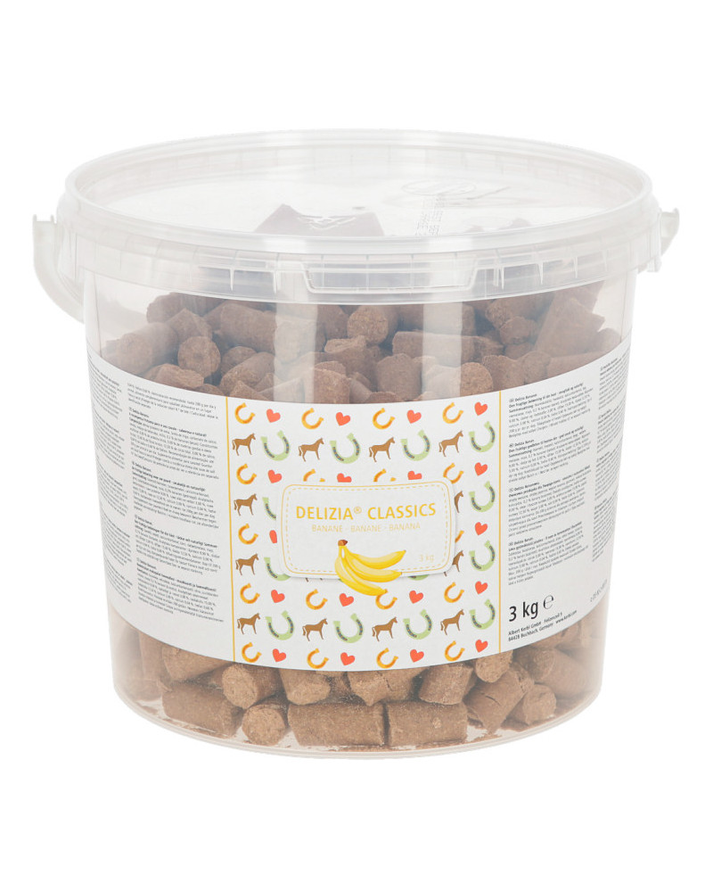 Friandises pour cheval à la banane Delizia 3kg KERBL