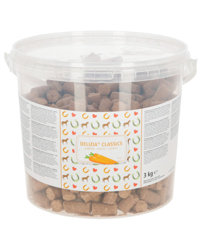 Friandises pour cheval à la carotte Delizia 3kg KERBL