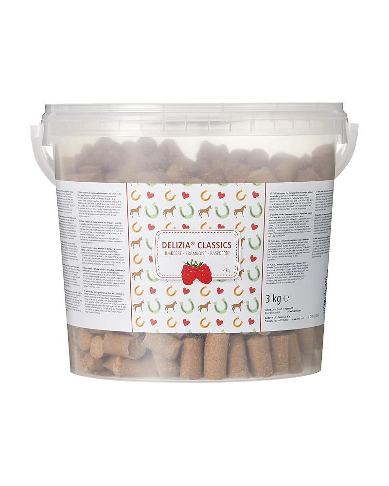 Friandises pour cheval à la framboise Delizia 3kg KERBL