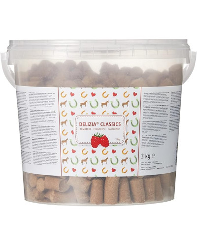 Friandises pour cheval à la framboise Delizia 3kg KERBL