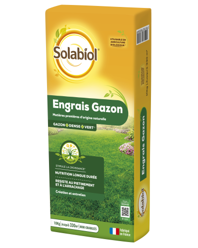 Solabiol engrais gazon longue durée 10kg