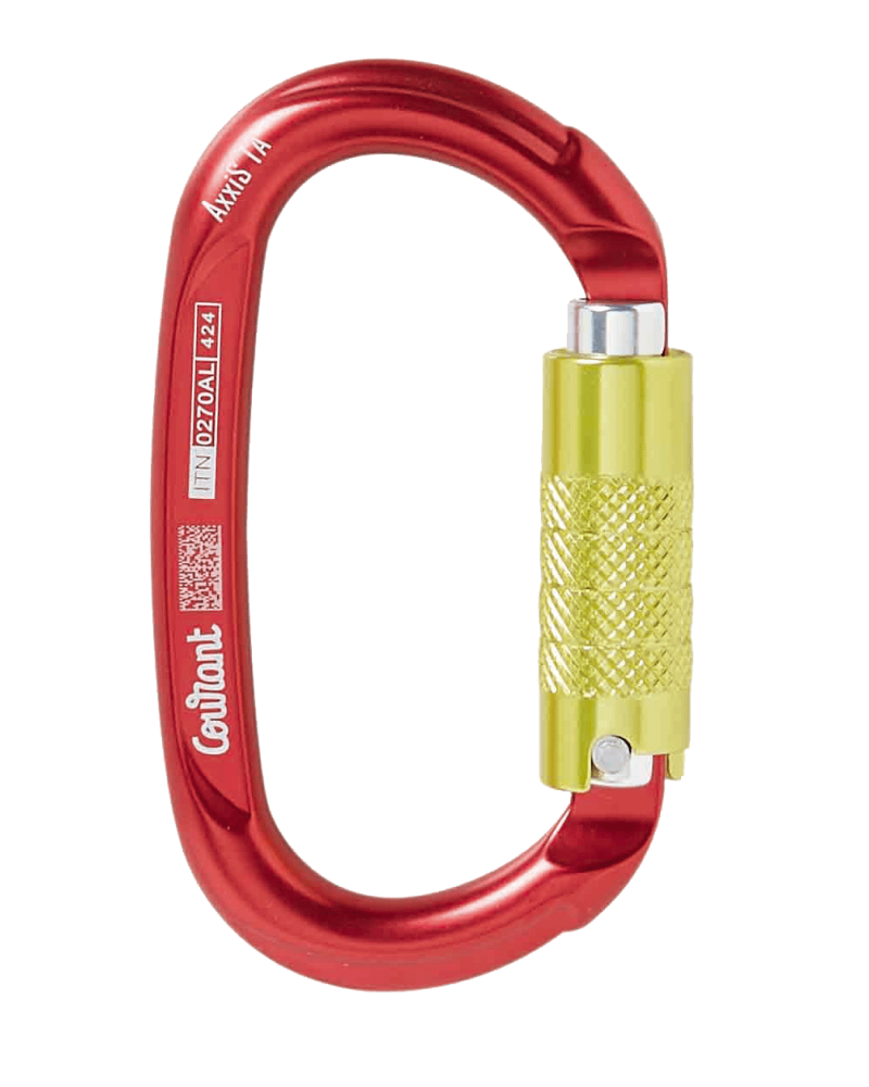 Mousqueton ovale triple lock Axxis TL