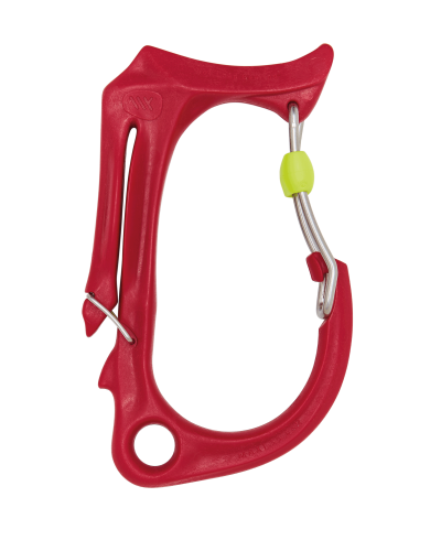 Mousqueton porte tronçonneuse rouge taille L Honos