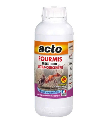 Liquide anti-fourmis ultra concentré pour jardin et maison - 1L