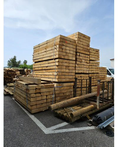 Traverse en chêne qualité non traité 12cm x 20cm x 3ml