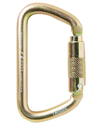 Mousqueton acier à ouverture désaxée triple lock CORE