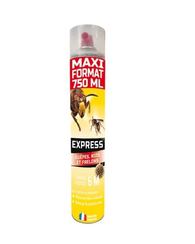Aérosol express longue portée guêpes/frelons 750ML - ECOGENE