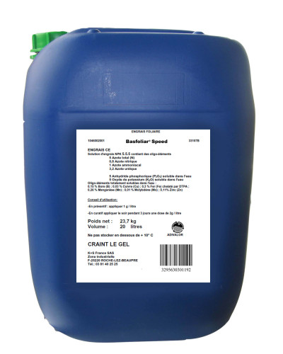 Engrais foliaire anti-carentiel 5-5-5 Bidon 20L Basfoliar Speed Compo Expert