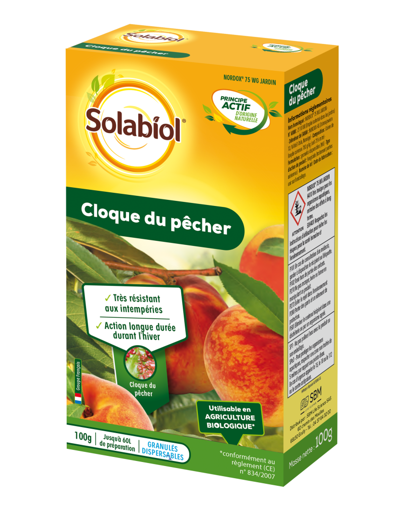 Solabiol cloque du pêcher 100g