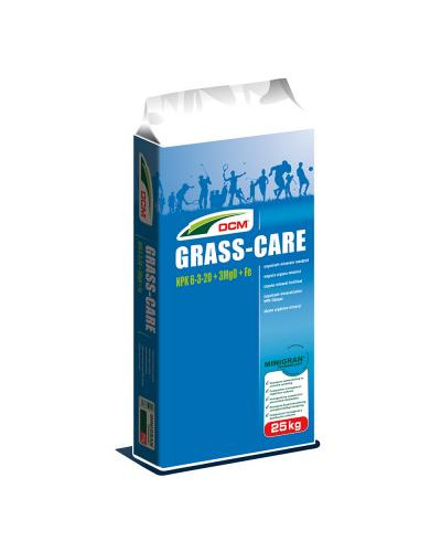 Engrais organo-minéral 6-3-20+3MgO Sac 25kg Grass Care DCM UAB
