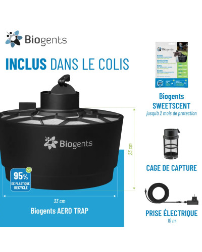 Piège anti-moustiques extérieur 300 m2 AERO TRAP Biogents