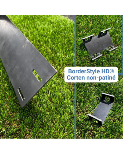Bordure en acier CORTEN H200 EP 3MM X 2 ML