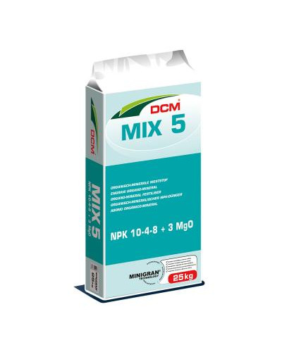 Engrais organo-minéral 10-04-08 sac 25kg Mix 5 DCM