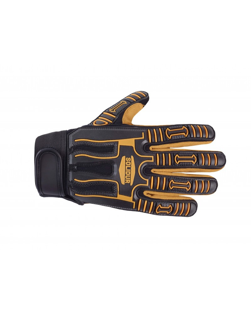Gants Anti-vibration Western Safety Demi-doigt Avec Gel Dans La Paume - Taille Grand - Neuf