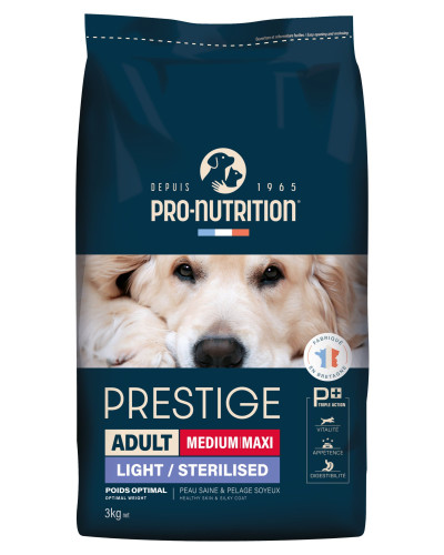 Croquette chien adult medium light pro-nutrition 3kg