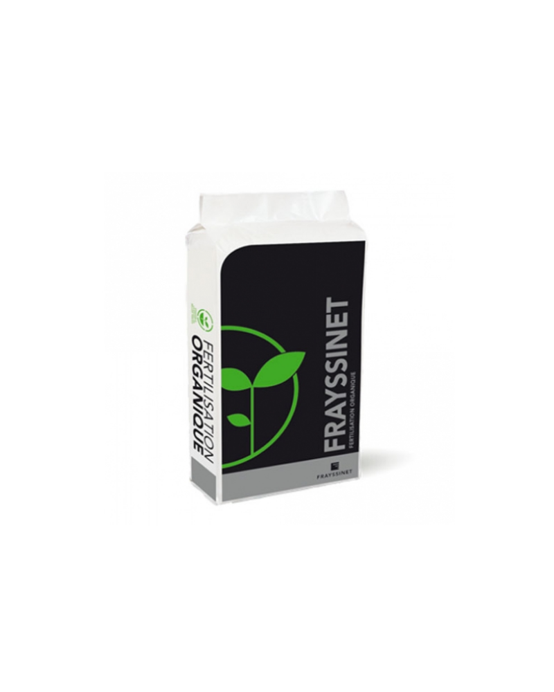 Amendement organique granulé avec engrais 2,8-1-1,5+2Mgo Sac 25kg Bactor Frayssinet Bio