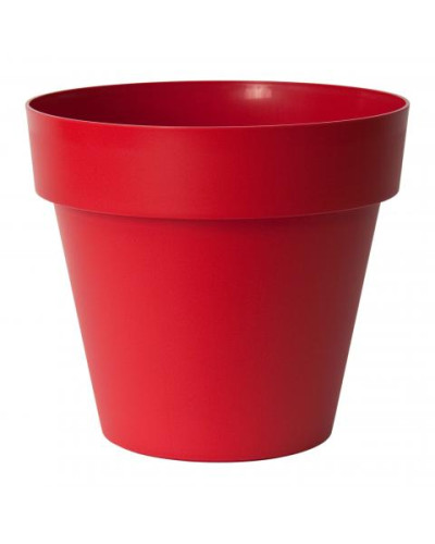 Pot plastique MITU rouge Ø25cm forme STANDARD