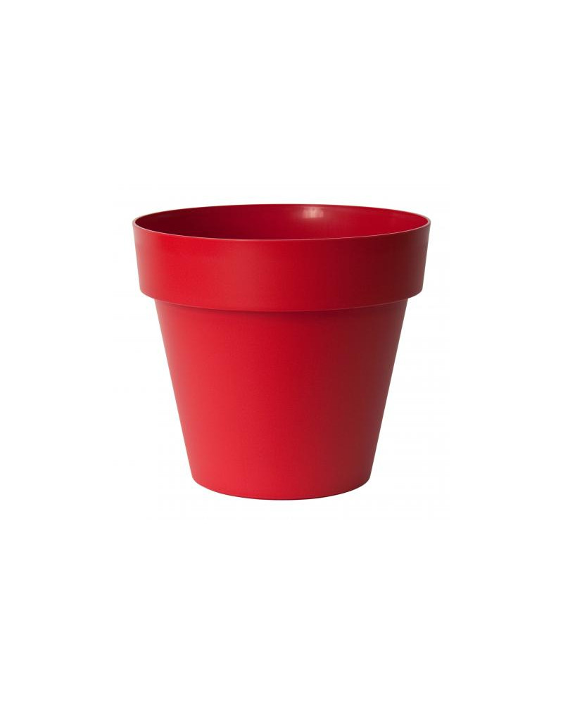 Pot plastique MITU rouge Ø30cm forme STANDARD