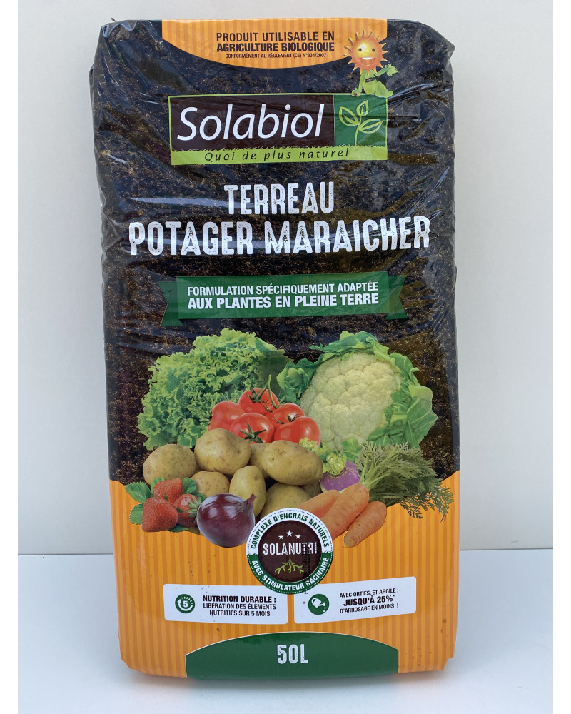 Terreau spécial potager maraicher Sac 50L